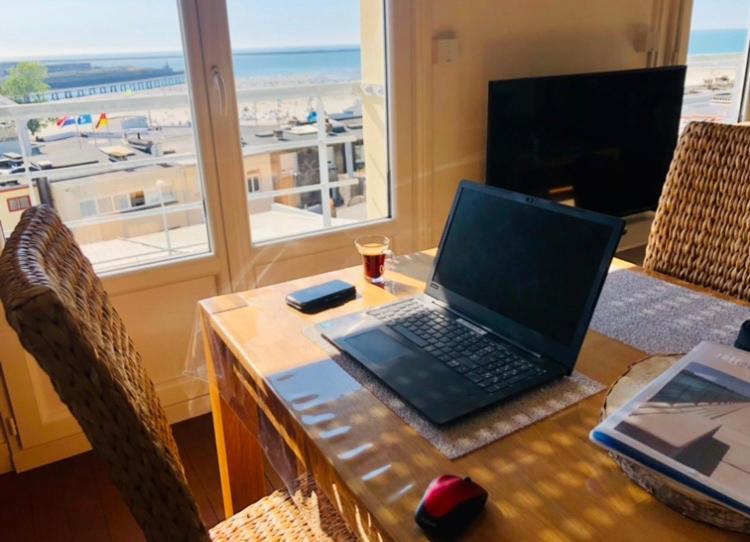 Bellevue -Appartement De Charme - Vue Imprenable Sur La Mer - Face A Nausicaa Булон сюр Мер Екстериор снимка